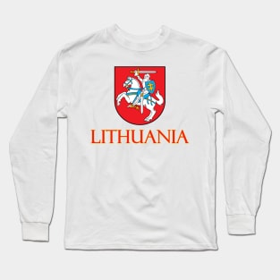 Lithuania - Coat of Arms Design Long Sleeve T-Shirt